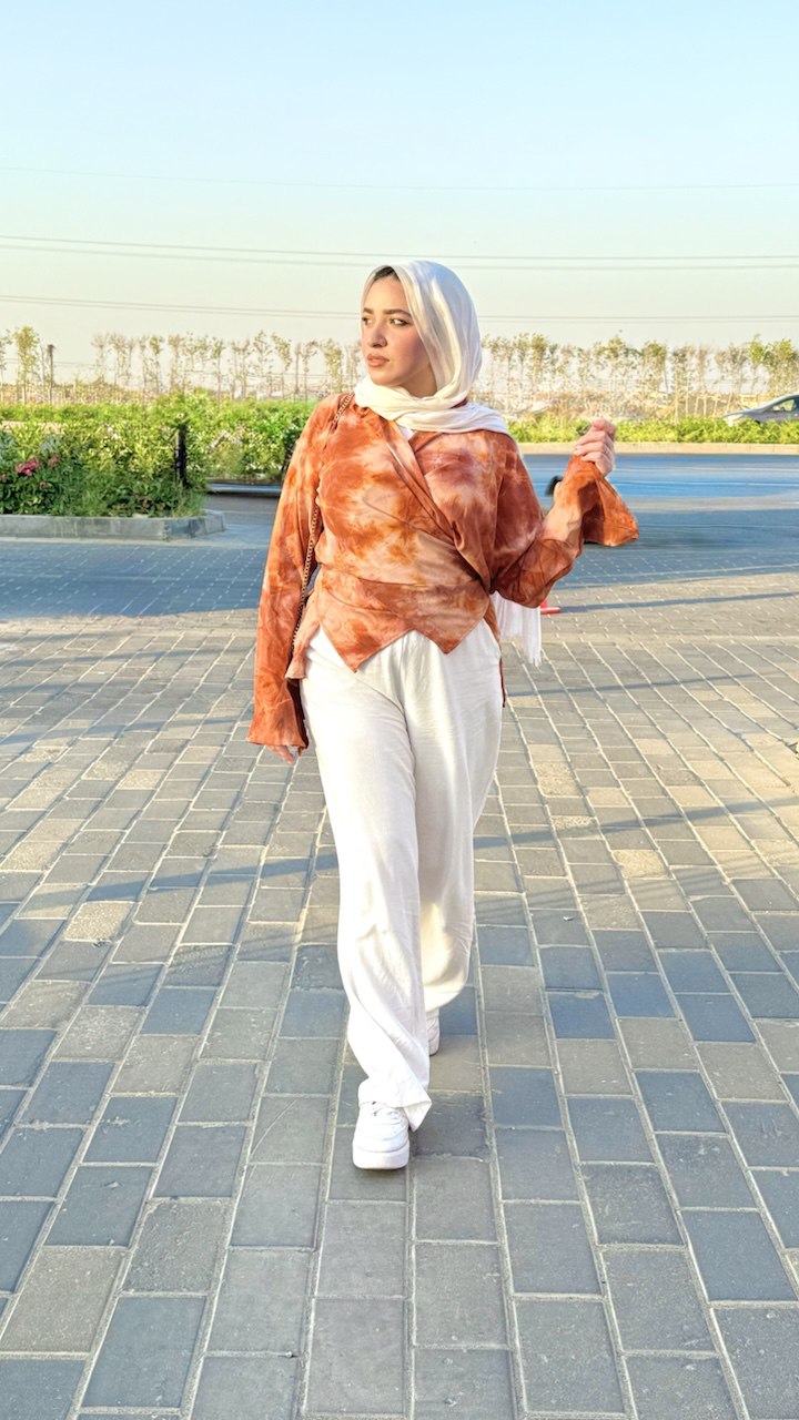 Tropic twist blouse